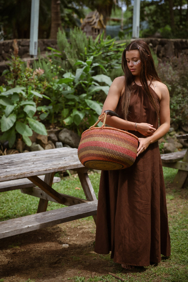 JUNGLE BOOGIE SILK HALTER DRESS main image 1